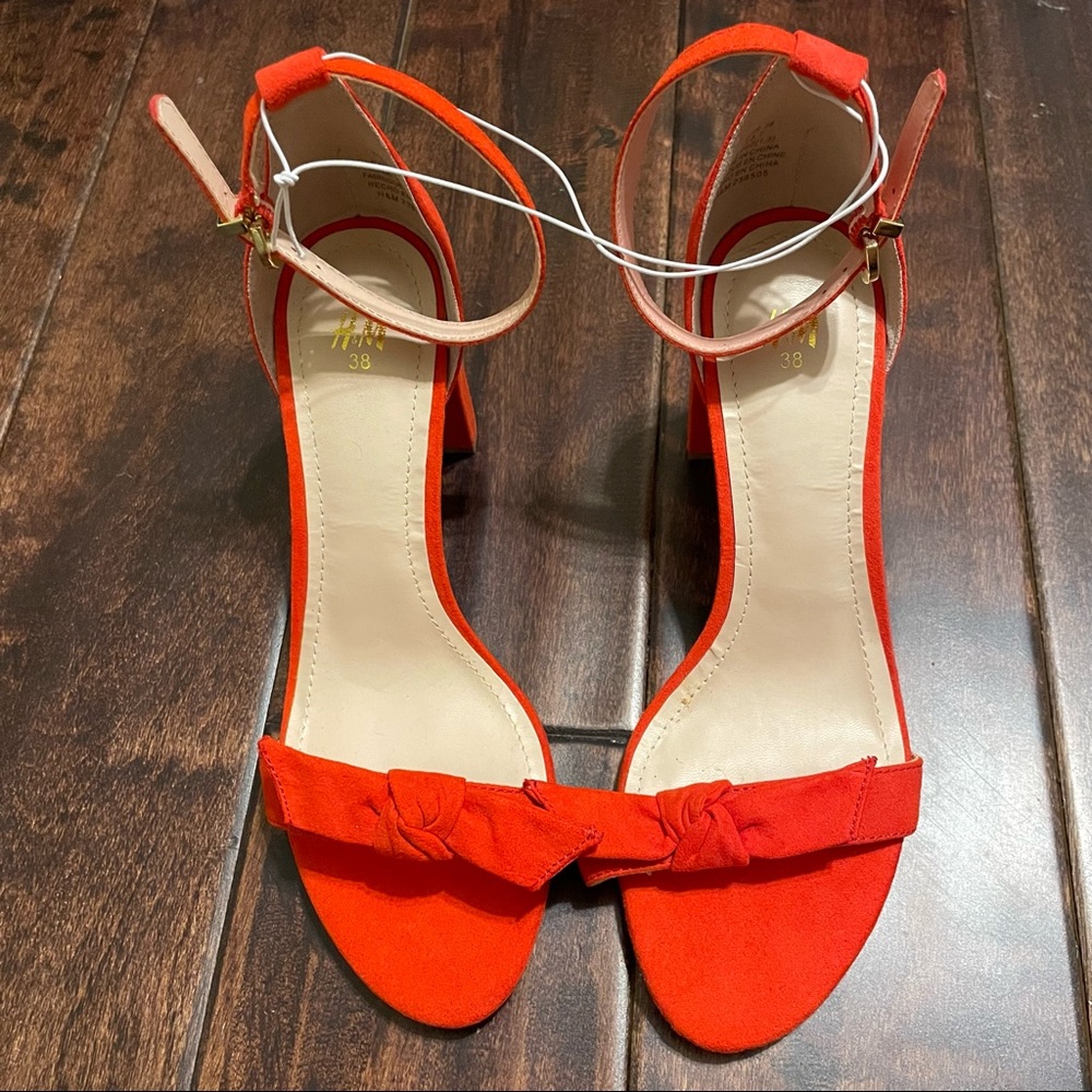 H&M Red Bow Heels